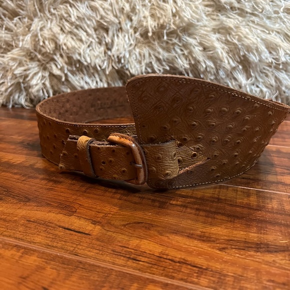 Vintage The Limited EXPRESS BoHo Hippie CHIC Cow Hide LEATHER sz Medium … - Picture 8 of 9